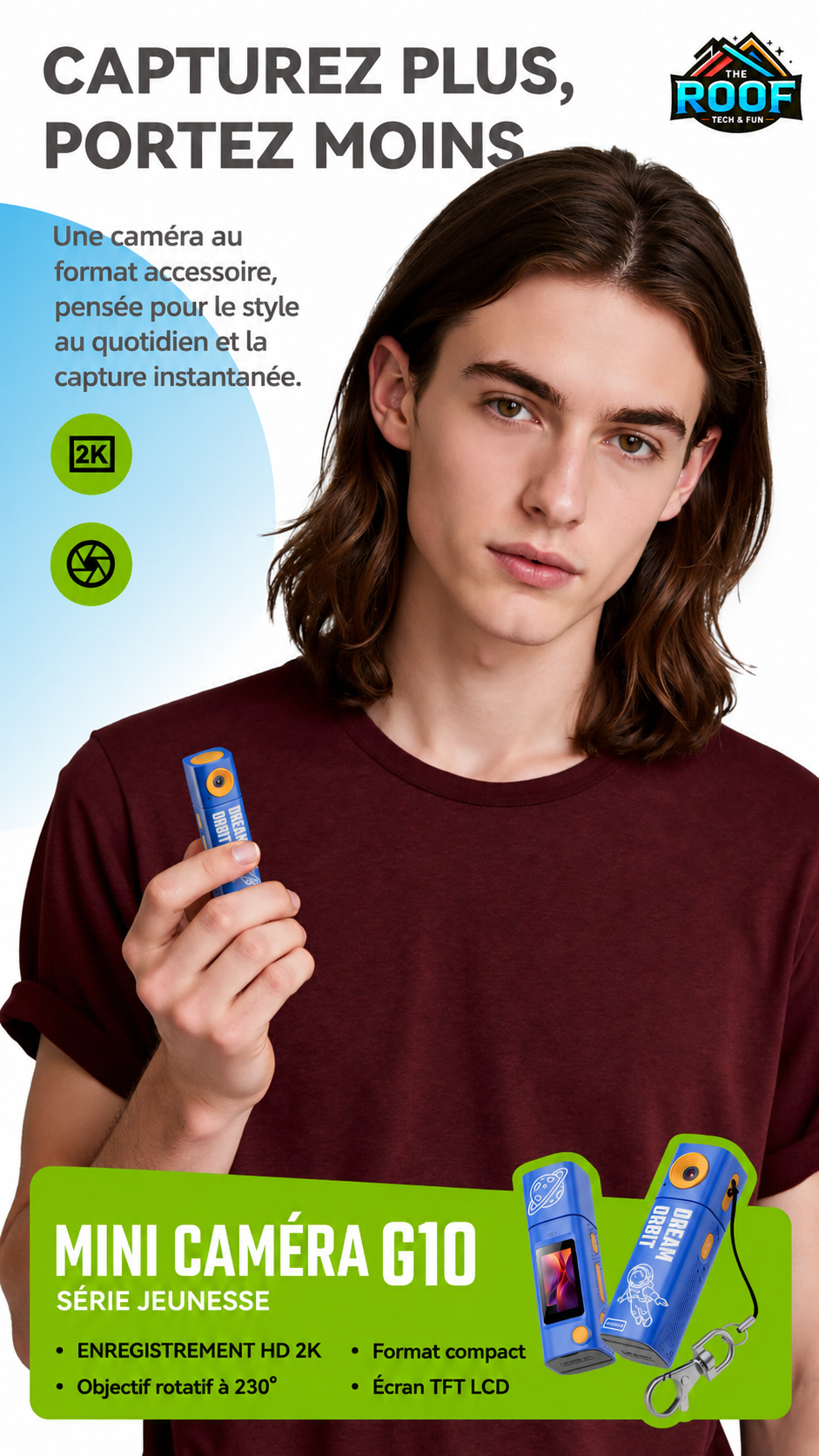 Mini Caméra Rouge à Lèvres – Portable & Discrète