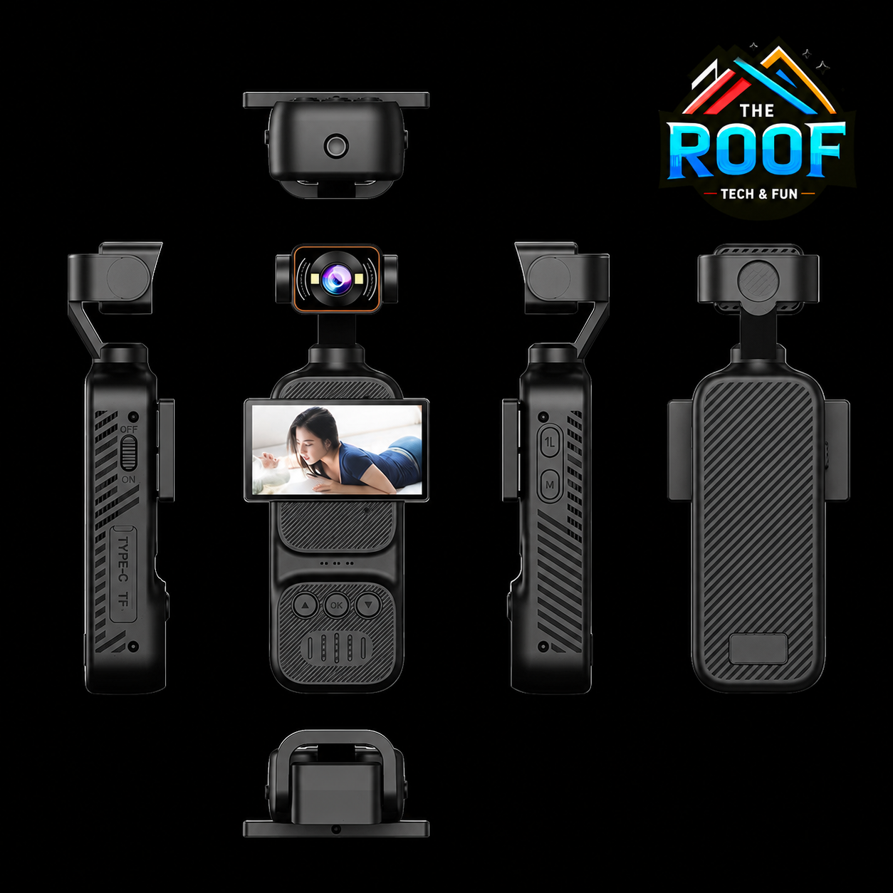 Caméra Vlog 4K Stabilisée – The Roof Tech & Fun