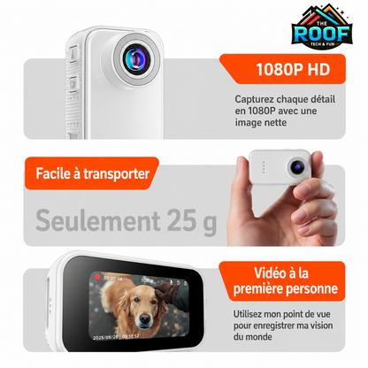 Caméra Vidéo HD Compacte de Poche – The Roof Tech & Fun